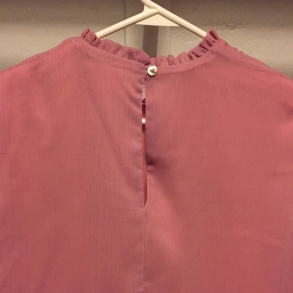 Pink Flirty Ruffle Front Top - Picture 3 of 5